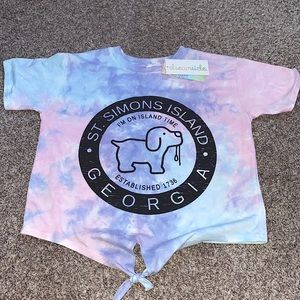 tie dye Saint Simons Island shirt
